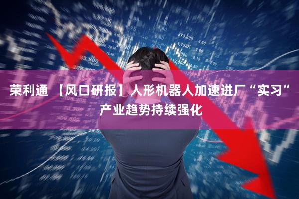 荣利通 【风口研报】人形机器人加速进厂“实习” 产业趋势持续强化