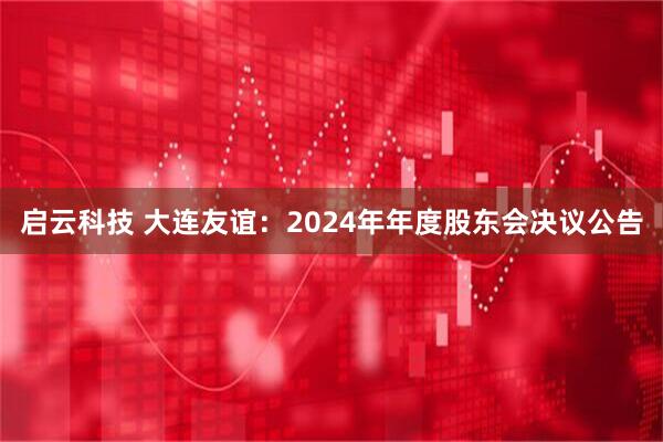 启云科技 大连友谊：2024年年度股东会决议公告